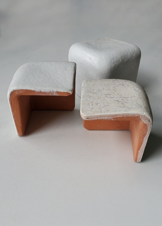 Corner Trim Tile Artisanal Terracotta V-Cap Exposed Clay