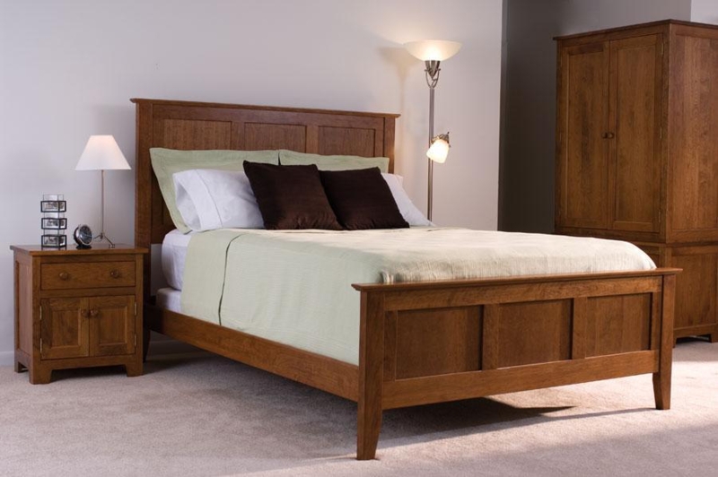 Craftsman Panel Bed with Coordinated Storage and Tapered Legs