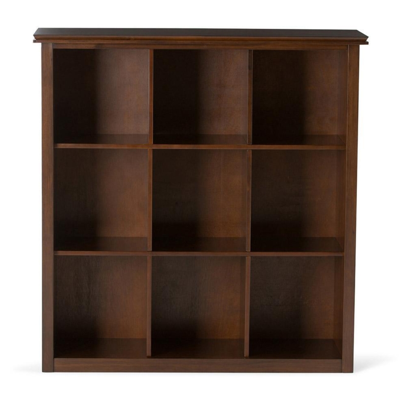 Cube Bookcase Traditional Style with Crown Molding Top