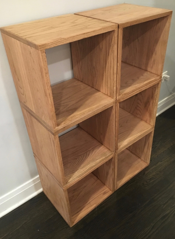 Cube Shelving Unit Modular Stacked Wooden Organizers