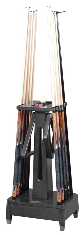 Cue Rack Charcoal Floor Stand with Tapered Metal Feet