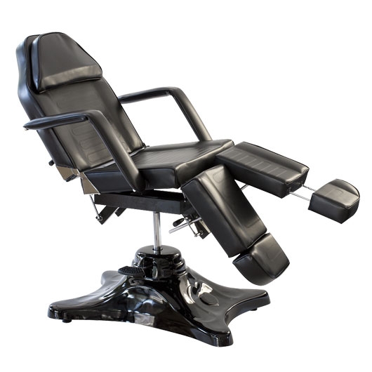 Deluxe Hydraulic Tattoo Chair with Extendable Footrests