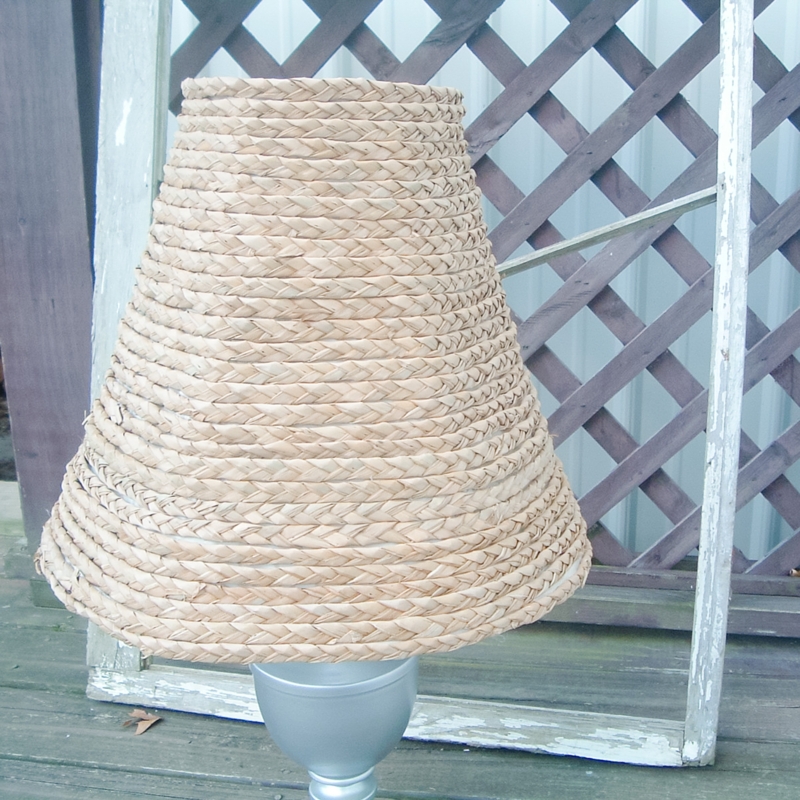DIY Seagrass Lamp Shade - Angie Holden The Country Chic Cottage