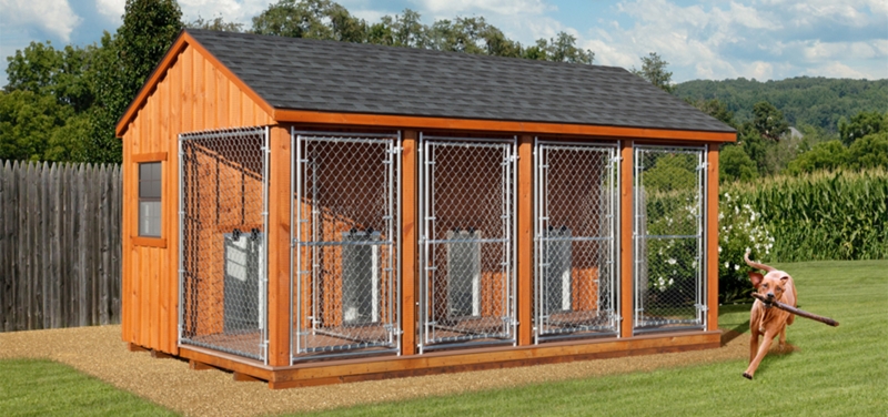 Dog Kennel Multi Run, Large Wooden Structure Backyard Pet Shelter