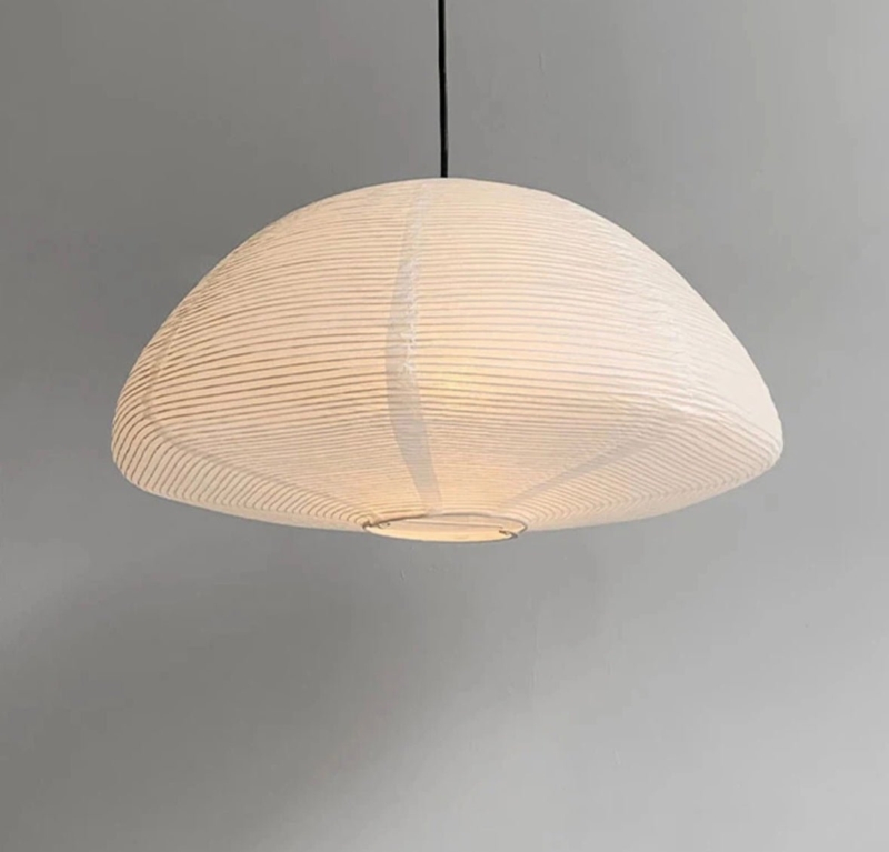 Doku Ceiling Lamp - Rice Paper Japanese Disc Ceiling Pendant Lamp