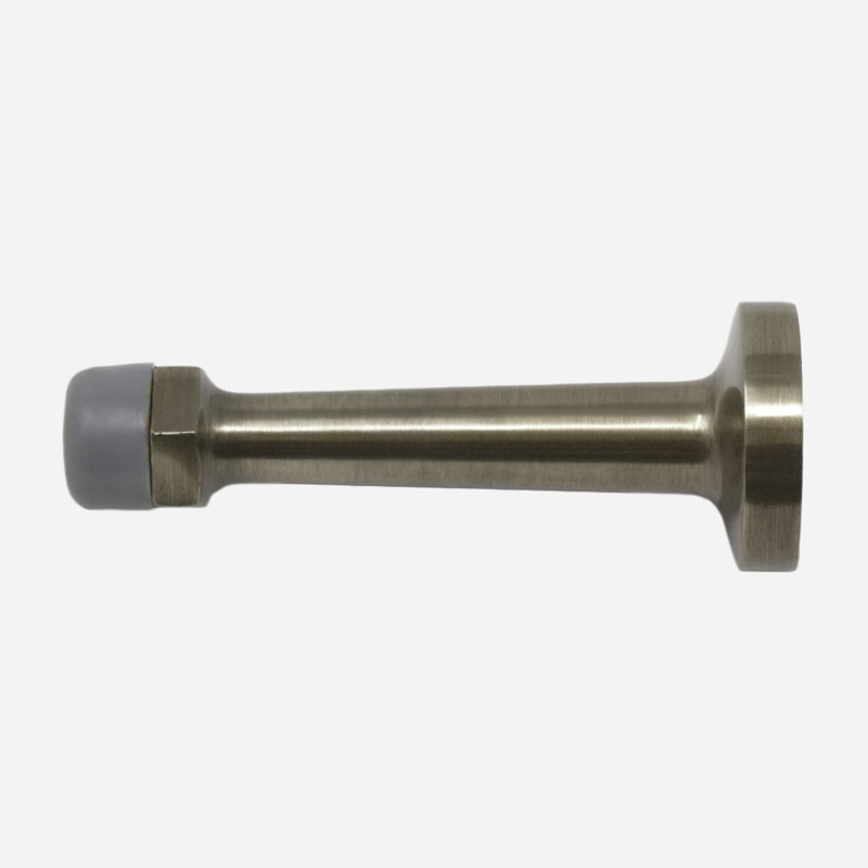 Door Stop Antique Pewter Finish Hexagonal Collar Tapered Shaft