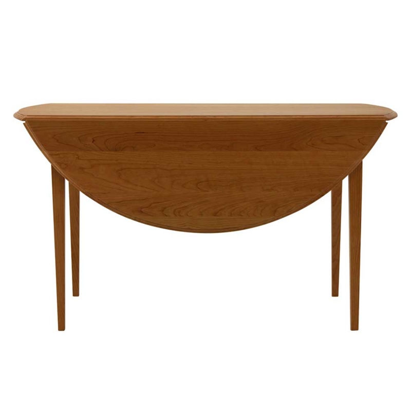 Drop Leaf Table Solid Wood Shaker Style Tapered Legs Honey Brown