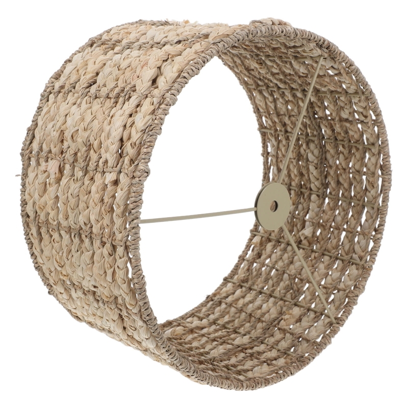 Drum Lamp Shade Seagrass Braided Weave Spider Fitter Coastal Boho