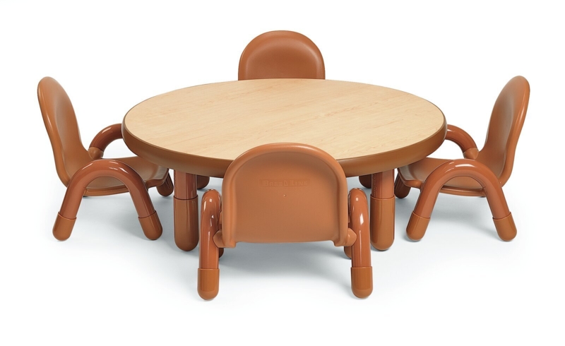 Educational Kids Table Set with Rounded Safety Edges and Four Seats