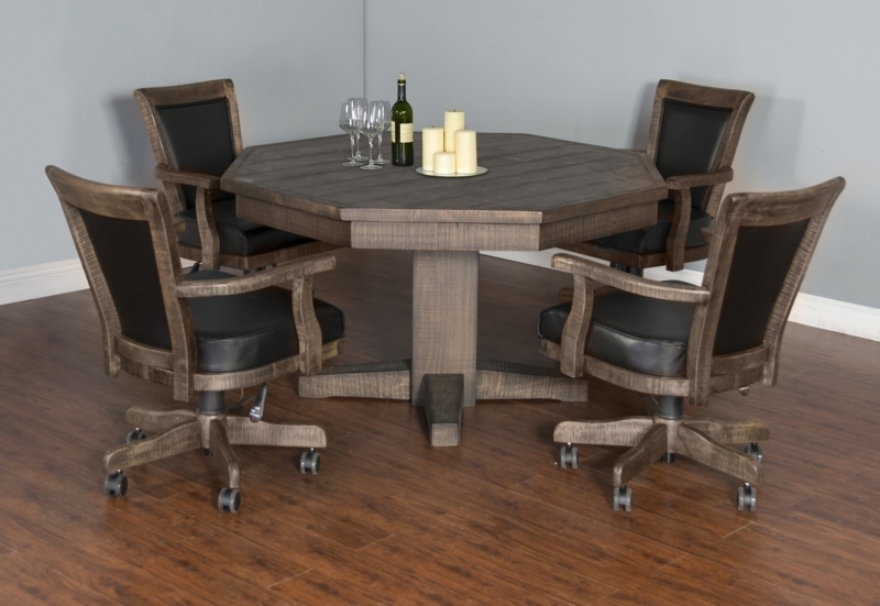 Eric 8 - Player Solid Wood Reversible Poker Table | Foter