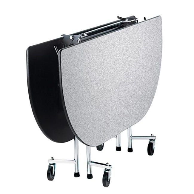 Fold-N-Roll ADA Table with Speckled Grey Top and Nesting Storage