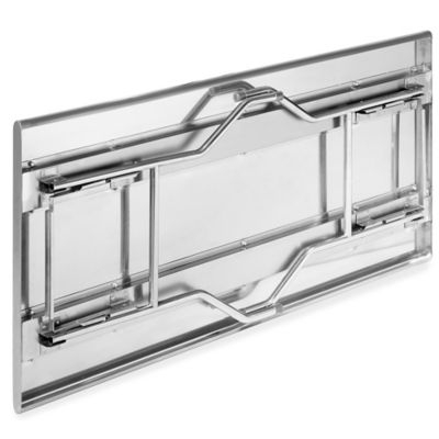 Folding Table Space-Saving Stainless Steel Tubular Legs