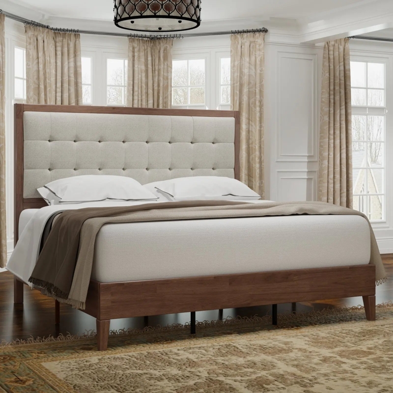 Tufted Headboard With Wood Frame