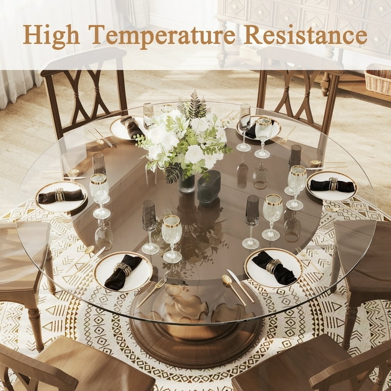 Glass Table Top with Ogee Edge for Dining Rooms