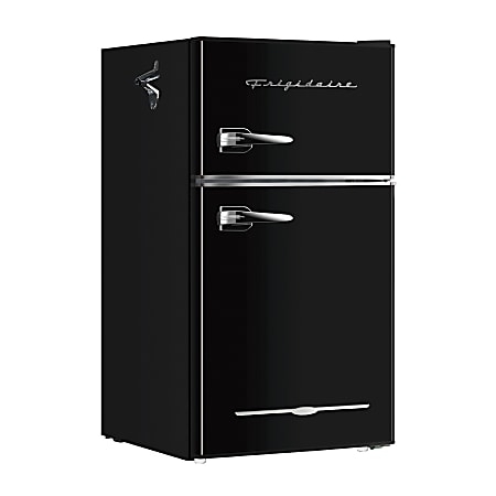 Glossy Black Beverage Center Two Door with Side Bottle Opener