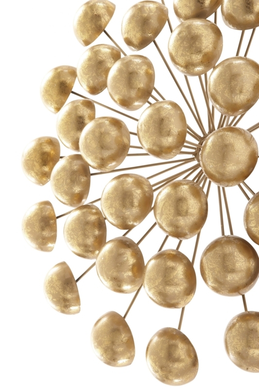 Gold Metal Starburst Wall Decor, 24 x 6 x 24 | Globedecor