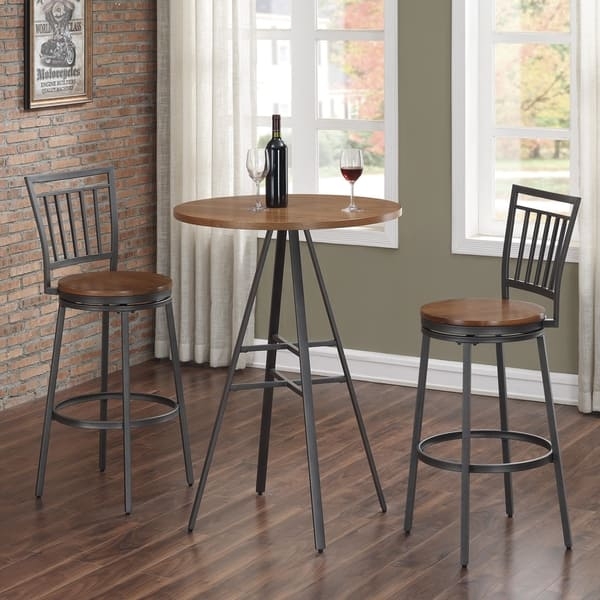 Greyson Living Finley 3-Piece Pub Table Set By, Brown