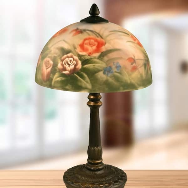 Have a question about Dale Tiffany 16 in. Antique Bronze Rose Dome Table  Lamp with Hand Painted Glass Shade? - Pg 1 - The Home Depot