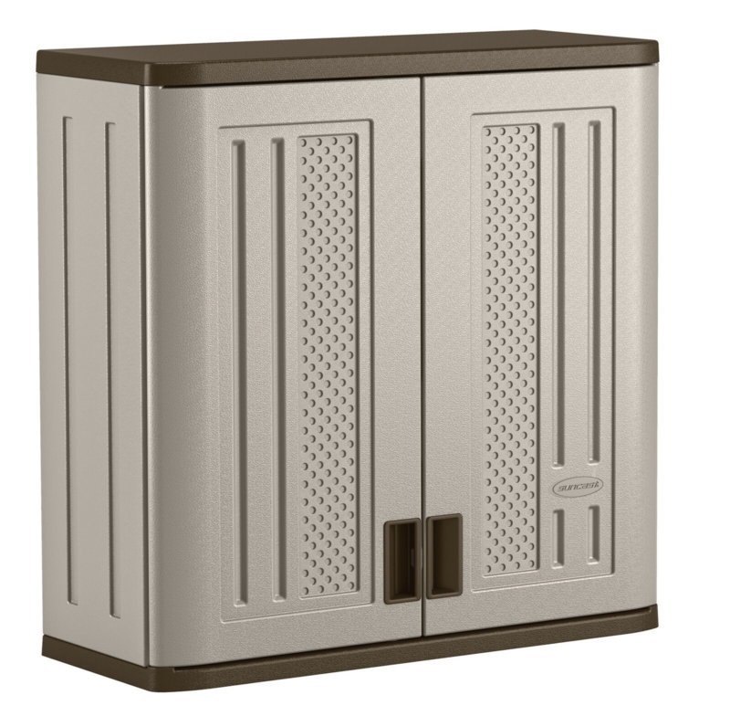 Heavy Duty Wall Hanging Cabinet with Perforated Resin Panels