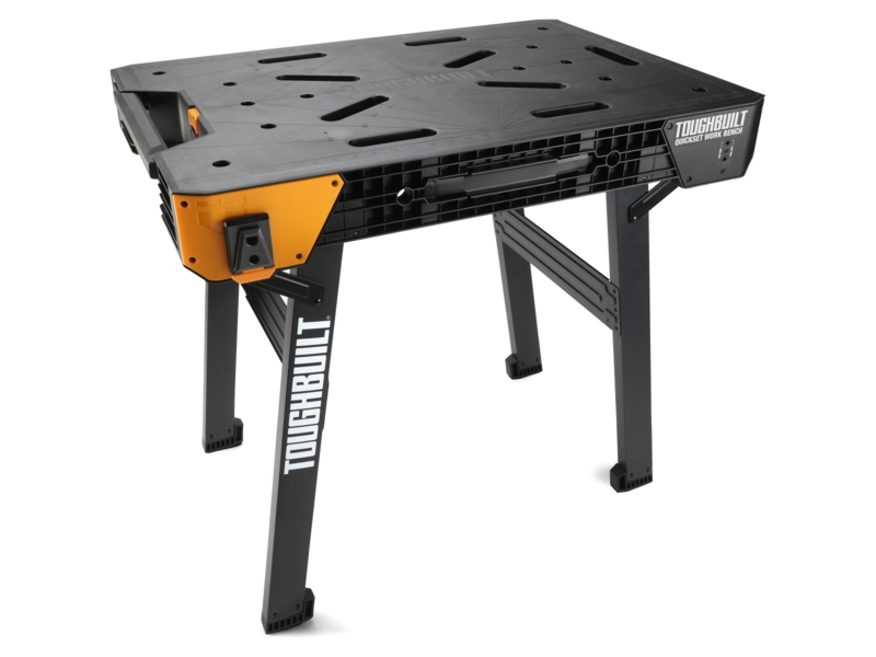 Heavy Duty Workbench QuickSet Mechanism Matte Black Industrial