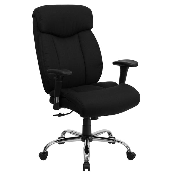High Back Executive Chair with Built-In Headrest and Leather-Like Finish