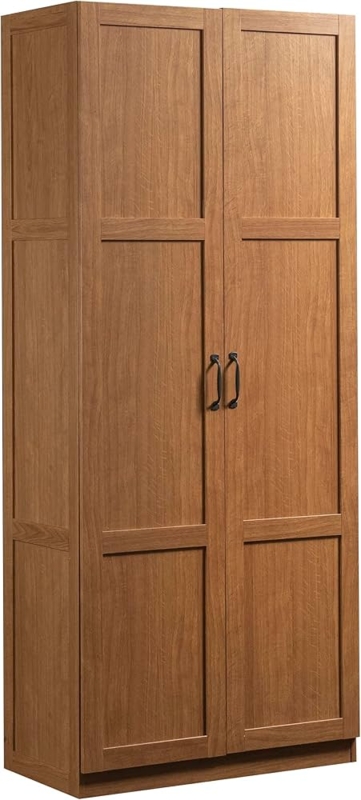 Highland Finish Storage Cabinet with Black Arch Handles