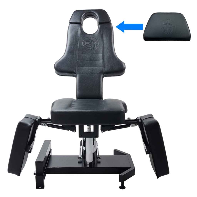 Hydraulic Tattoo Client Chair with Integrated Face Cutout