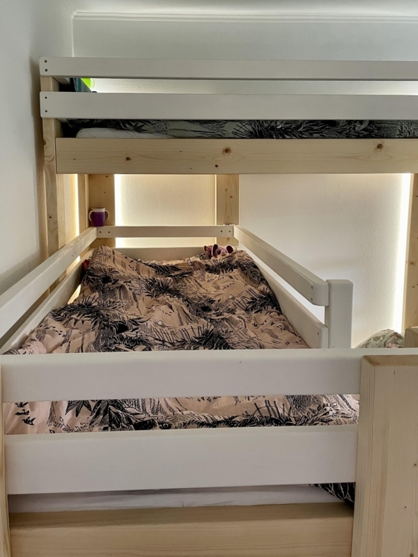 I made a triple bunk bed for my kids : r/somethingimade