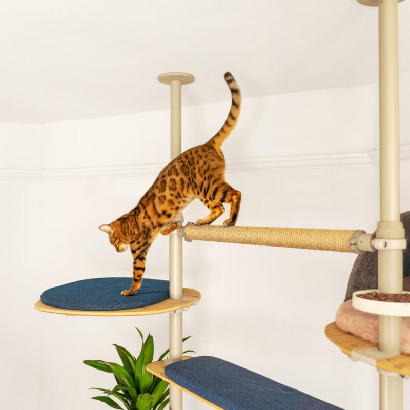 Indoor Freestyle Cat Tree - Vertical Pole Kit - 1.7m to 2.15m