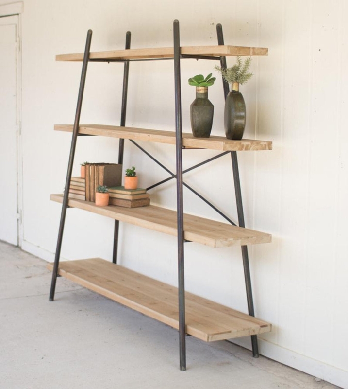 Industrial Shelving Unit X Brace Back Graduating Depths Grey Metal Wood