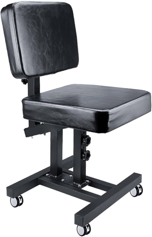 Industrial Utility Stool with Manual Adjustment Knobs