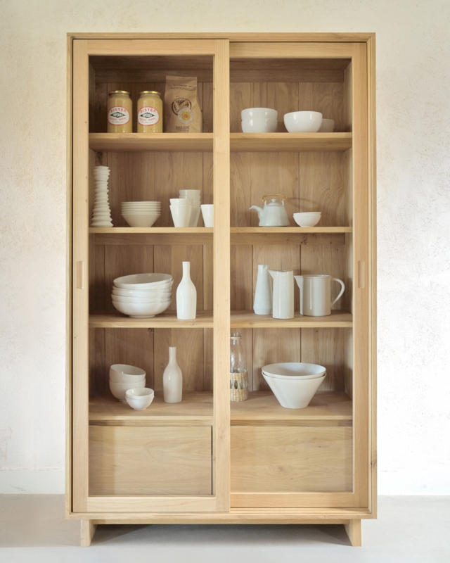 Japandi Style Cupboard Recessed Handles Sliding Doors Minimalist
