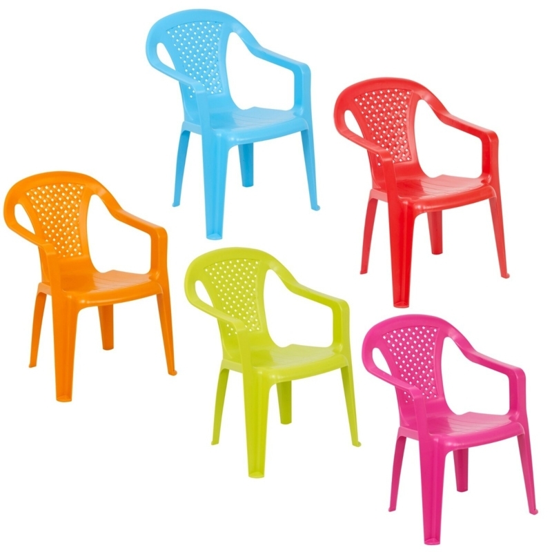 Kids Chair Vibrant Multi-Color Plastic Satin Perforated Back Stackable