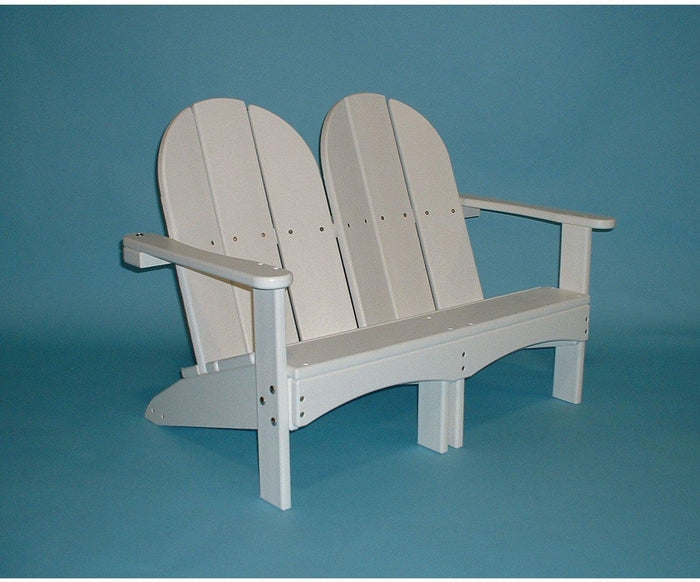 Kids Double Adirondack Chair Twin Backrests Recycled Plastic