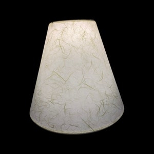 Lamp Shade Fibrous Parchment Texture Organic Inclusions Wabi Sabi
