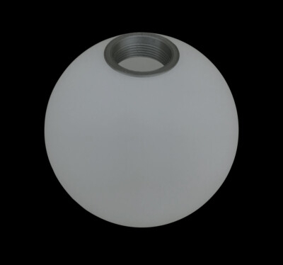 Lamp Shade Opal White Spherical Globe Threaded Neck Frosted Finish