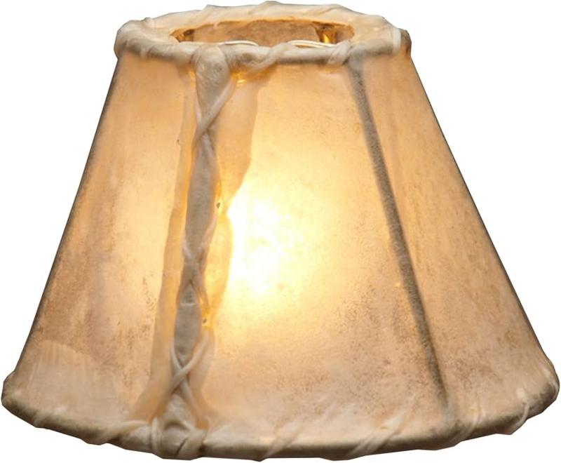 Lamp Shade: Southwestern Chandelier Shade Tapered Hexagonal Panels