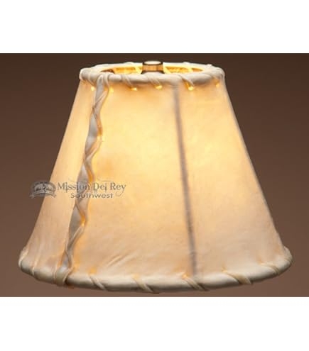 Lampshade: Southwestern Rawhide Shade with Whipstitched Edges
