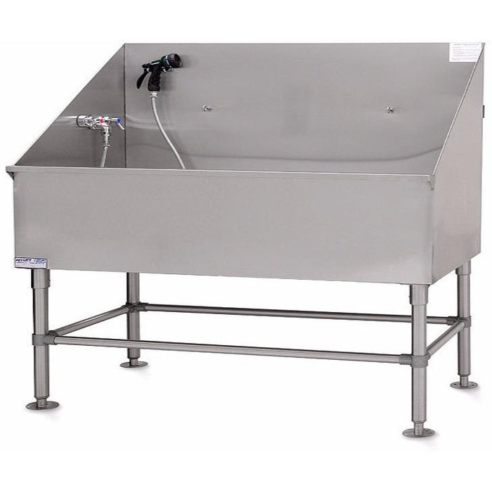 Large 60 Inch Stainless Steel Dog Grooming Tub