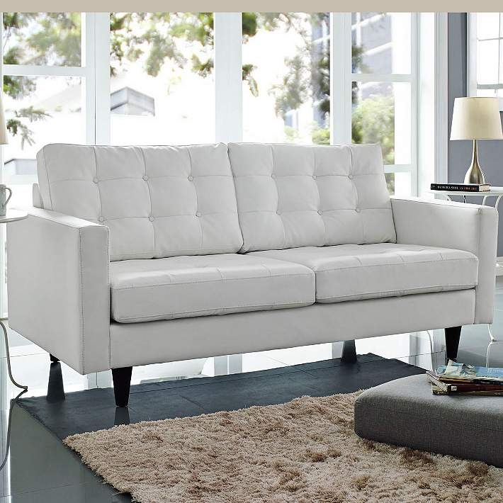 Loveseat: Mid-Century Small Space Seating with Tapered Legs