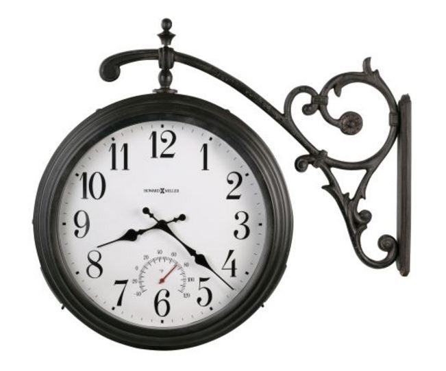 Luis Double Sided Indoor / Outdoor Wall Clock  Clocks, Etc.