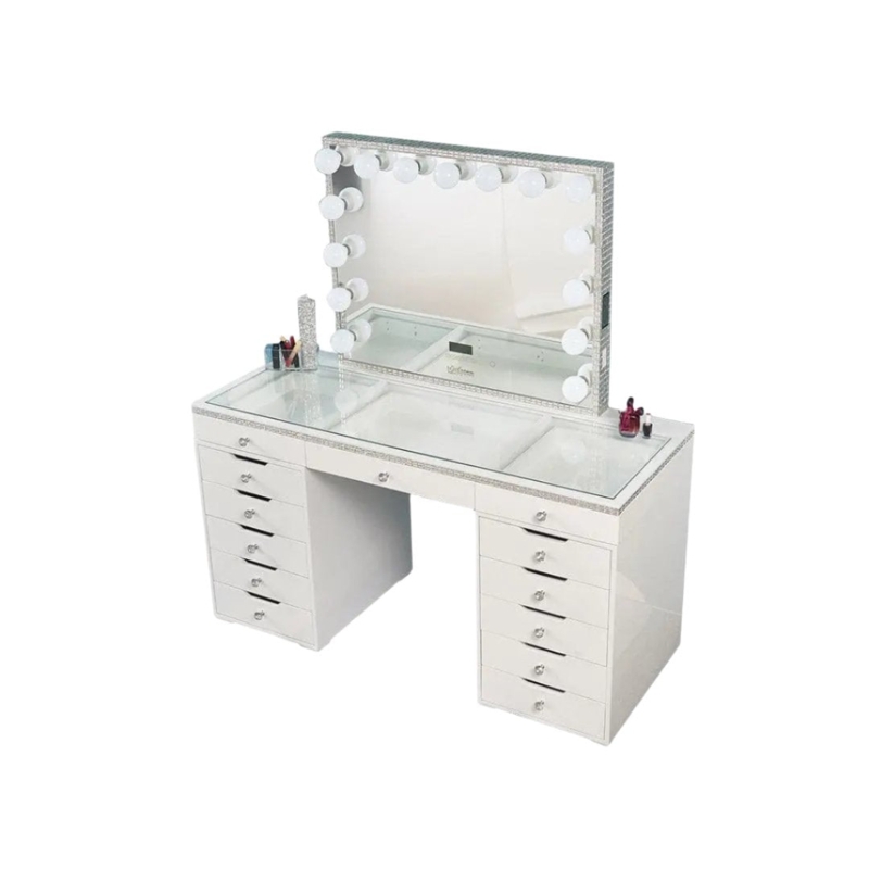 Luxurious Marilyn Hollywood Makeup Vanity by Crown Vanity