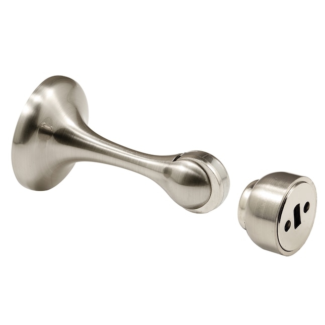 Magnetic Door Holder Satin Nickel Diecast Metal Swivel Head