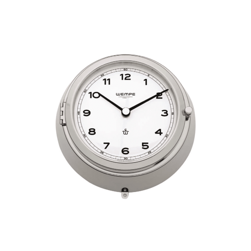 Marine Wall Clock Hinged Bezel Screw Lock Vapor Proof Timepiece