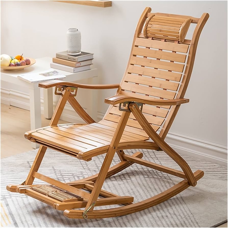 : MEHWSUR Wooden Folding Rocking Chair Zero Gravity Chair Garden  Deck Chairs Reclining Sun Lounger Chairs,Patio Rocking Chairs Bamboo  Loungers for Heavy Duty Adults Elderly : Patio, Lawn & Garden