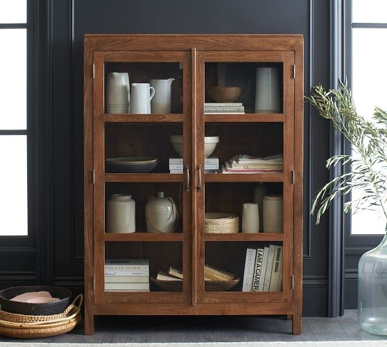 Menlo Reclaimed Teak Storage Cabinet, Camden, 49"L x 67"H | Pottery Barn