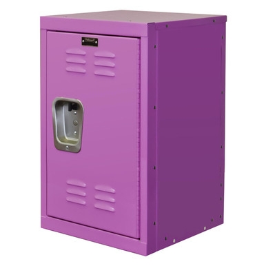 Mini Locker Magenta Pink Finish Compact Size Louvered Door Rivets