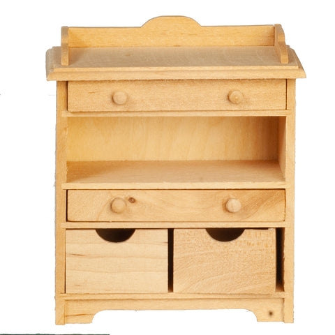 Miniature Nursery Furniture with Arched Backboard and Finger Pull Bins