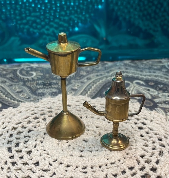 Vintage Brass Oil Lamp