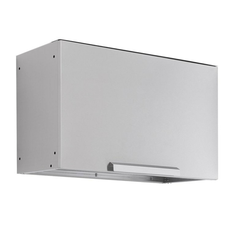 Minimalist Brushed Stainless Steel Wall Cabinet with Frameless Design